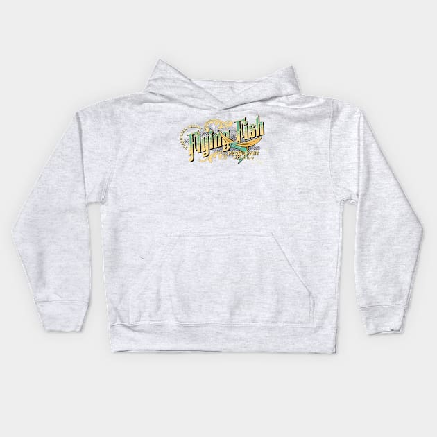 Flying Fish Restaurant Orlando at Boardwalk Resort in Florida Kids Hoodie by Joaddo